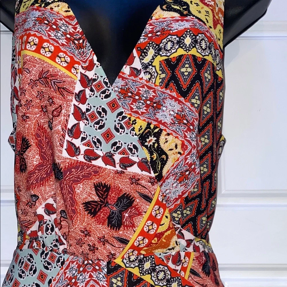 Harlyn by Anthropology Vibrant Patchwork Jumpsuit - Picture 6 of 12